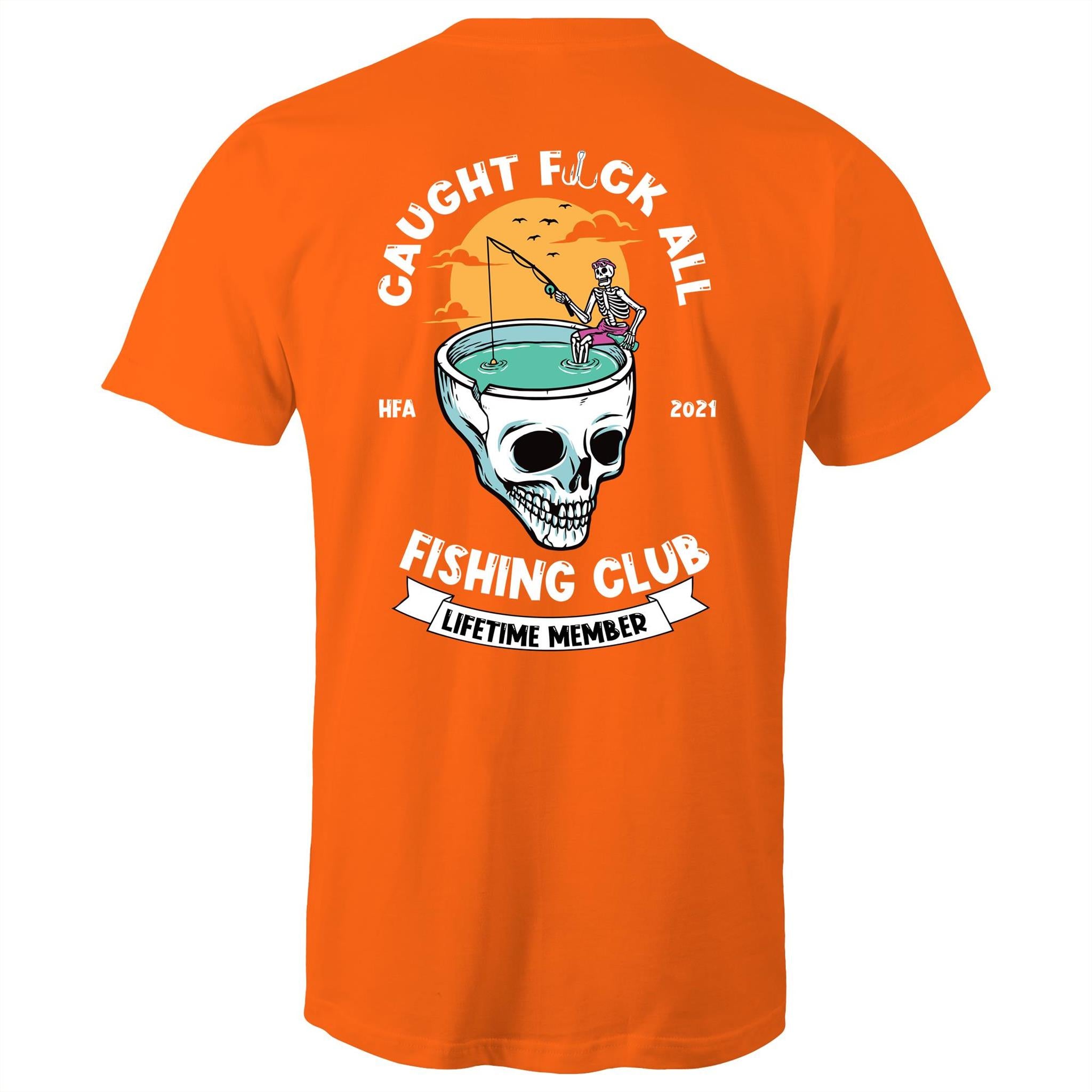 Caught Eff All - Lifetime Member Club Fishing Shirt (Back Print) - Men's