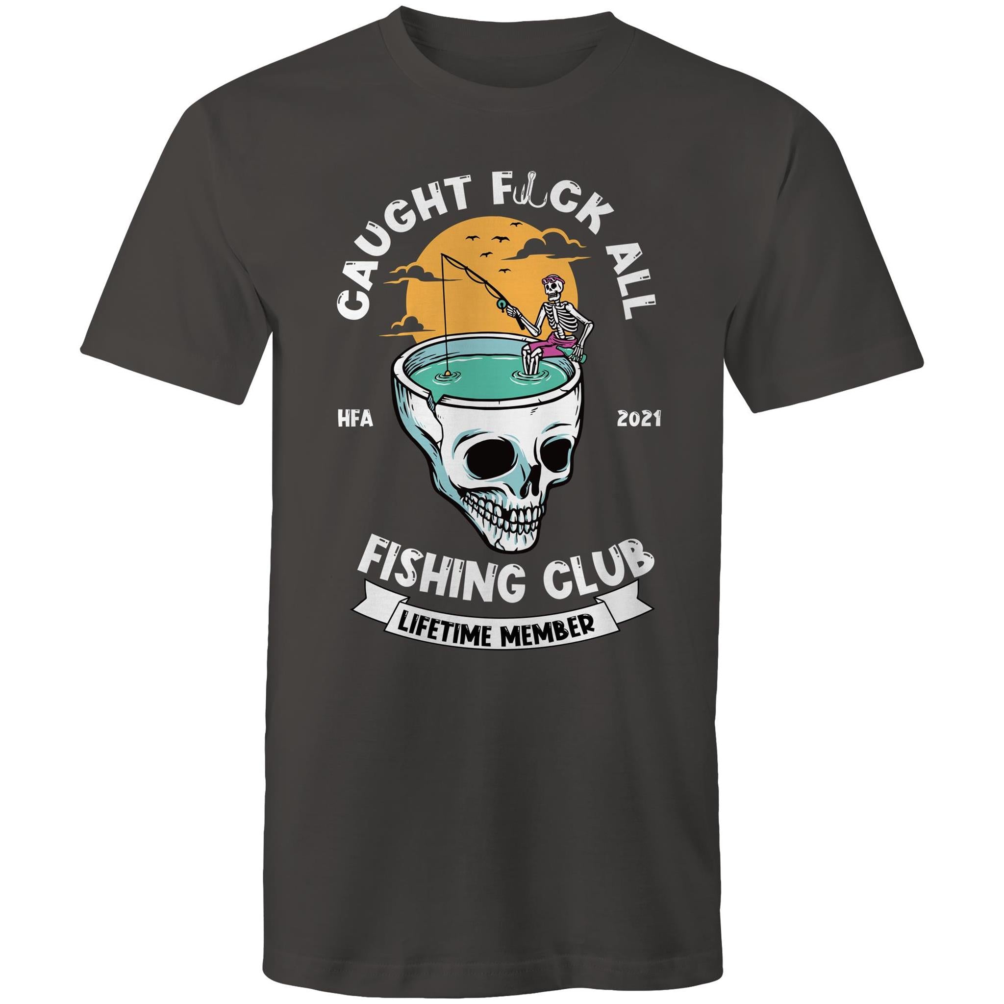 Caught Eff All - Lifetime Member Club Fishing Shirt (Front Print) - Men's