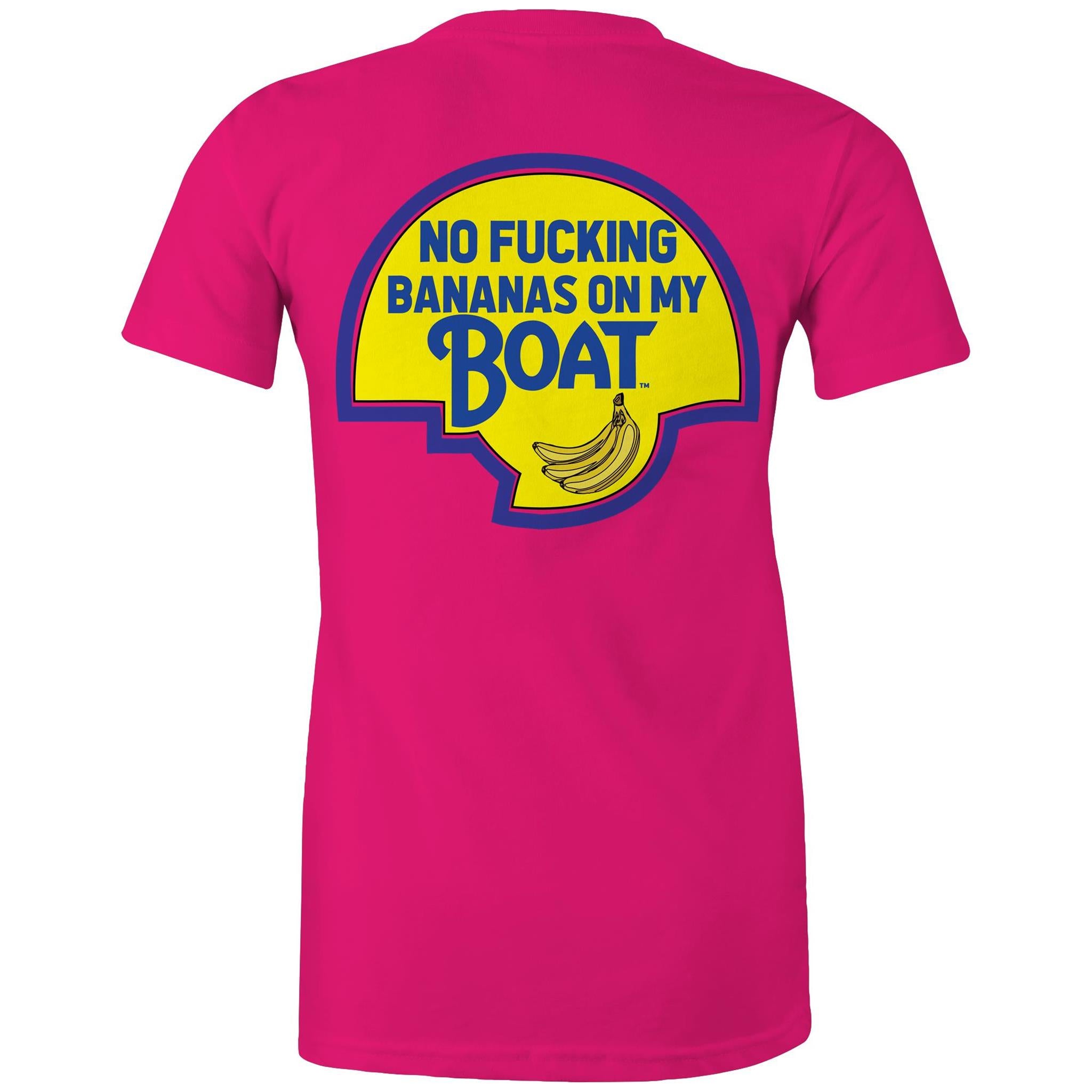 No Effin Bananas On My Boat (Back Print) - Women's
