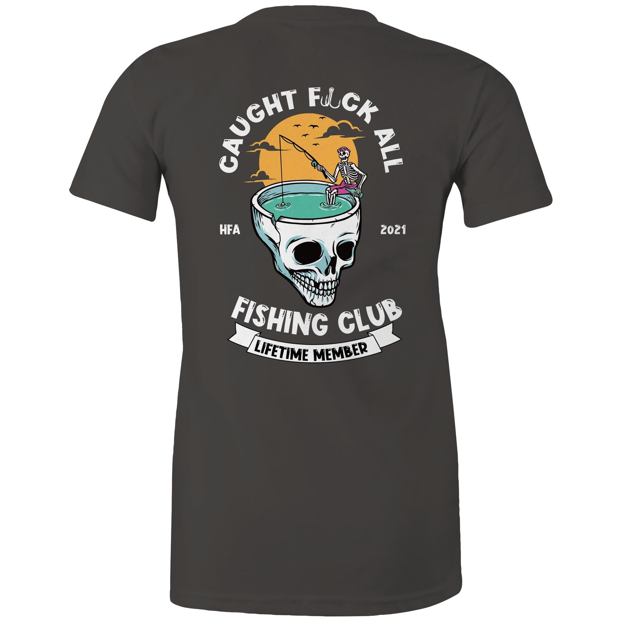 Caught Eff All - Lifetime Member Club Fishing Shirt (Back Print) - Women's