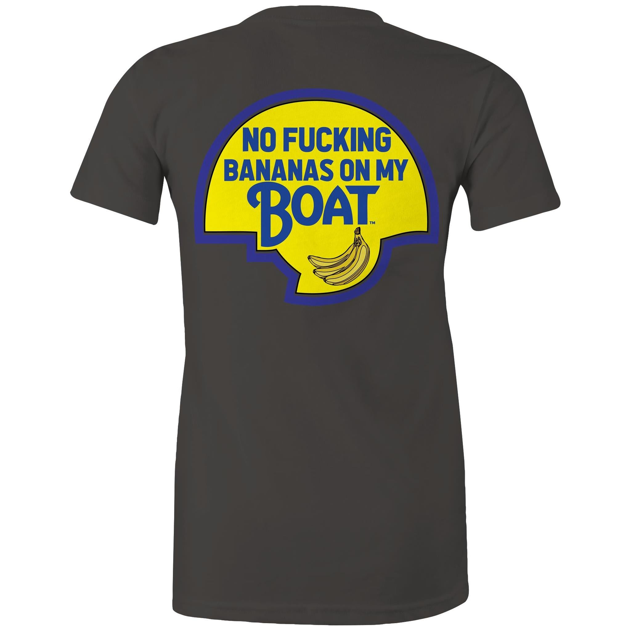 No Effin Bananas On My Boat (Back Print) - Women's