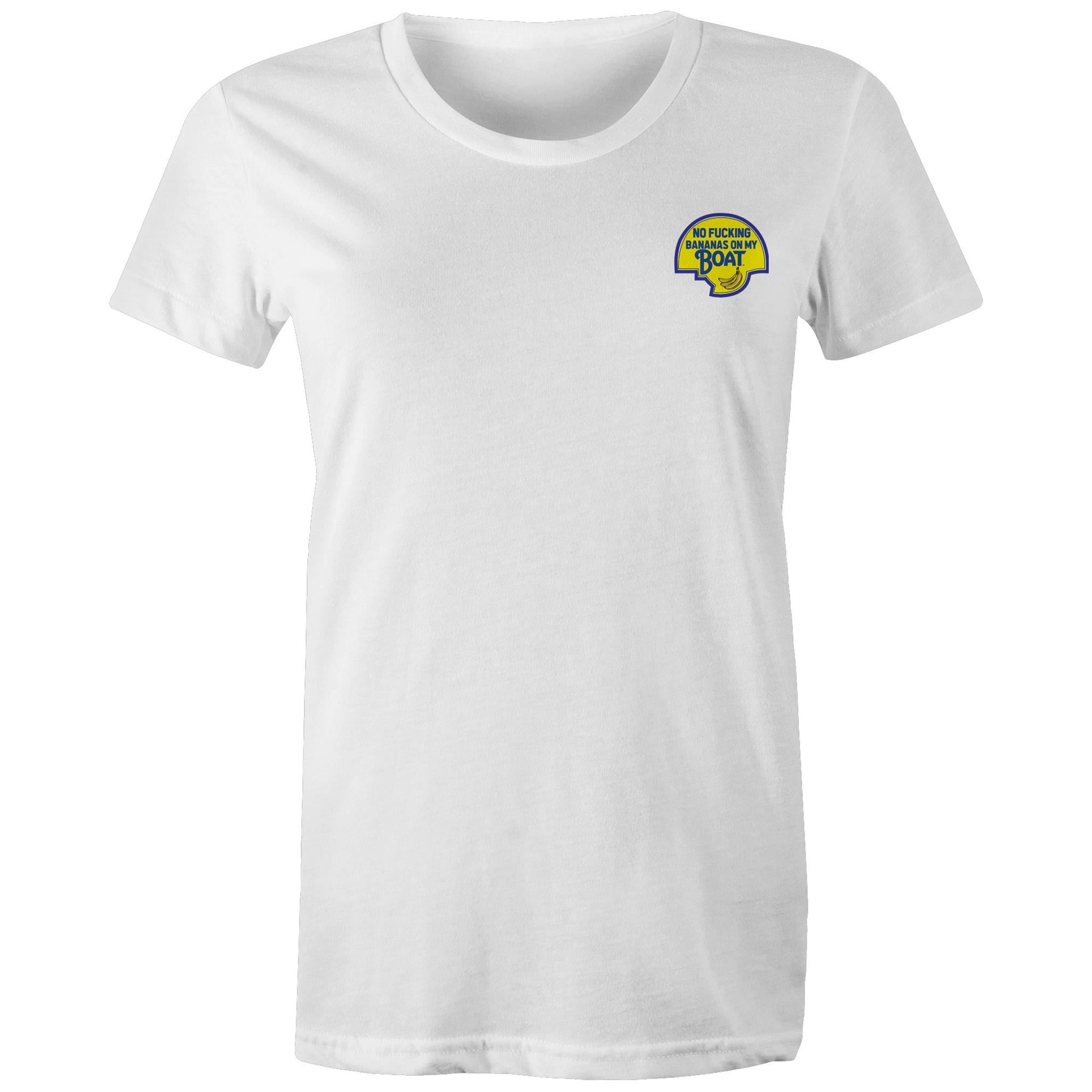 No Effin Bananas On My Boat (Front Print) - Women's