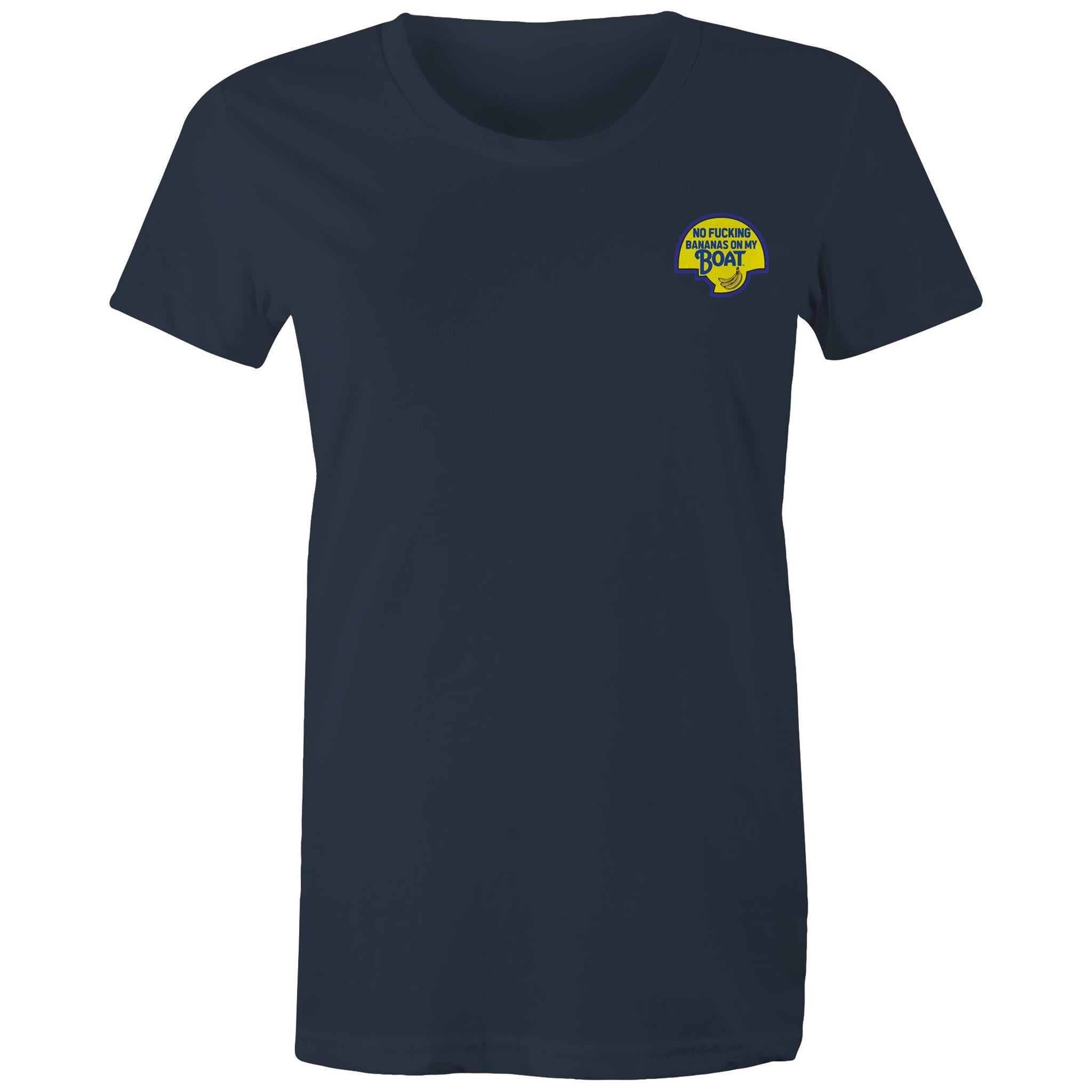 No Effin Bananas On My Boat (Front Print) - Women's