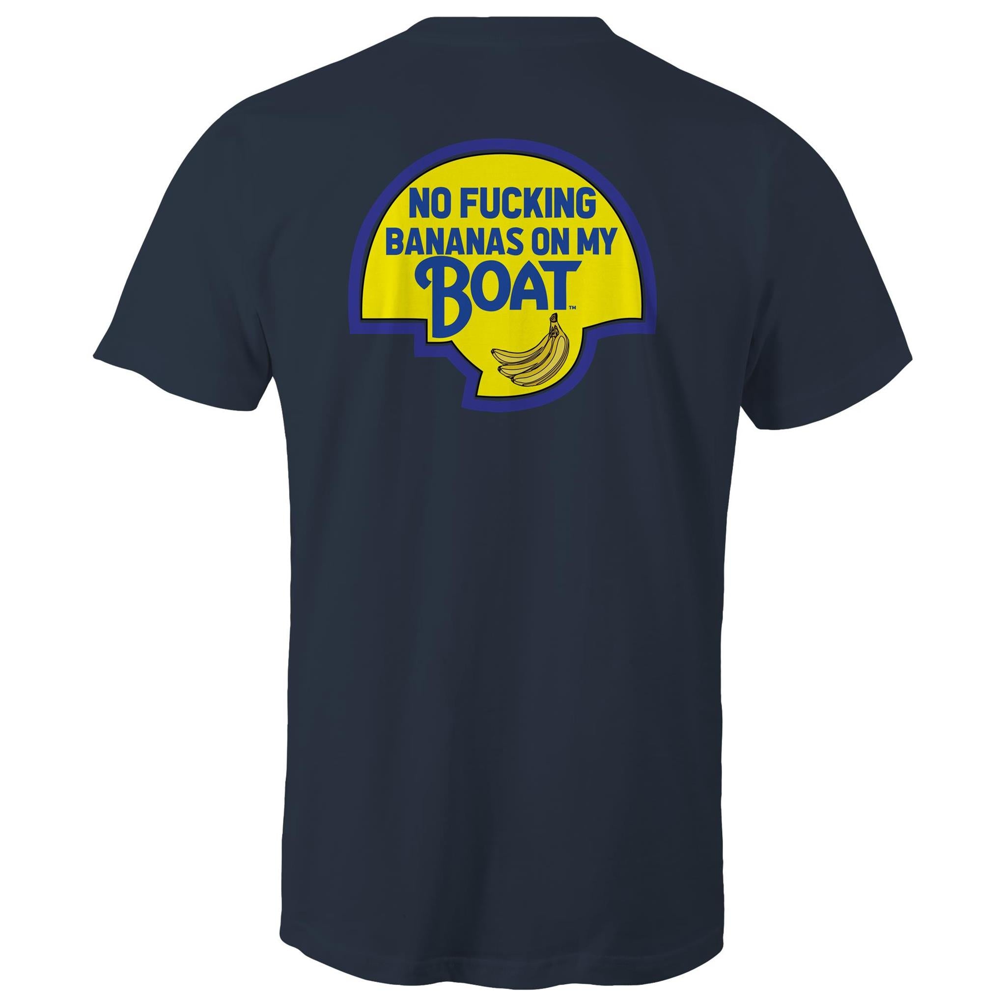 No Effin Bananas On My Boat (Back Print) - Men's