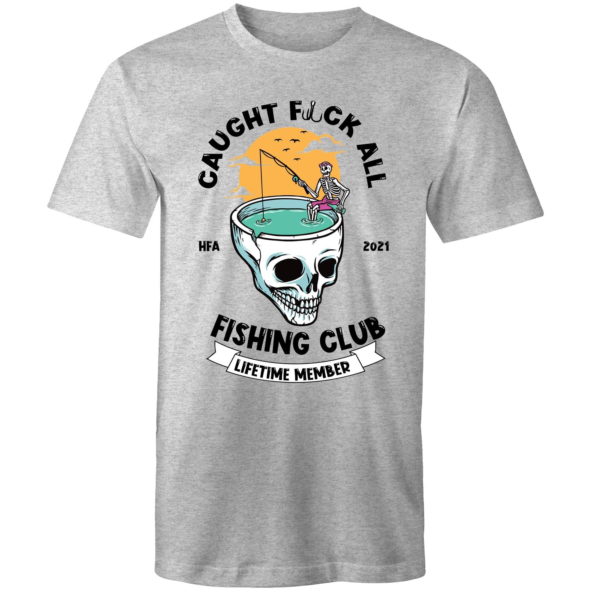 Caught Eff All - Lifetime Member Club Fishing Shirt (Front Print) - Men's
