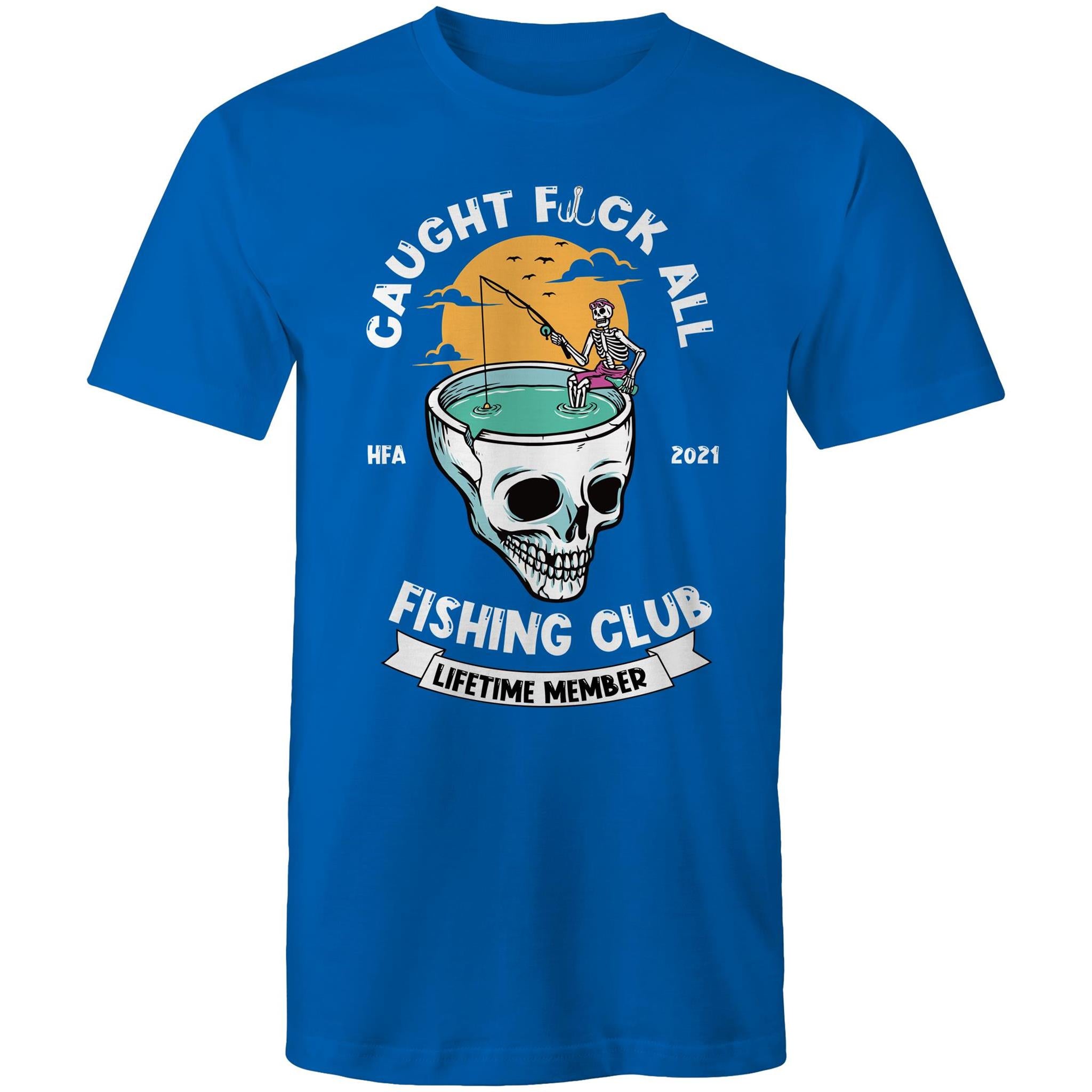 Caught Eff All - Lifetime Member Club Fishing Shirt (Front Print) - Men's