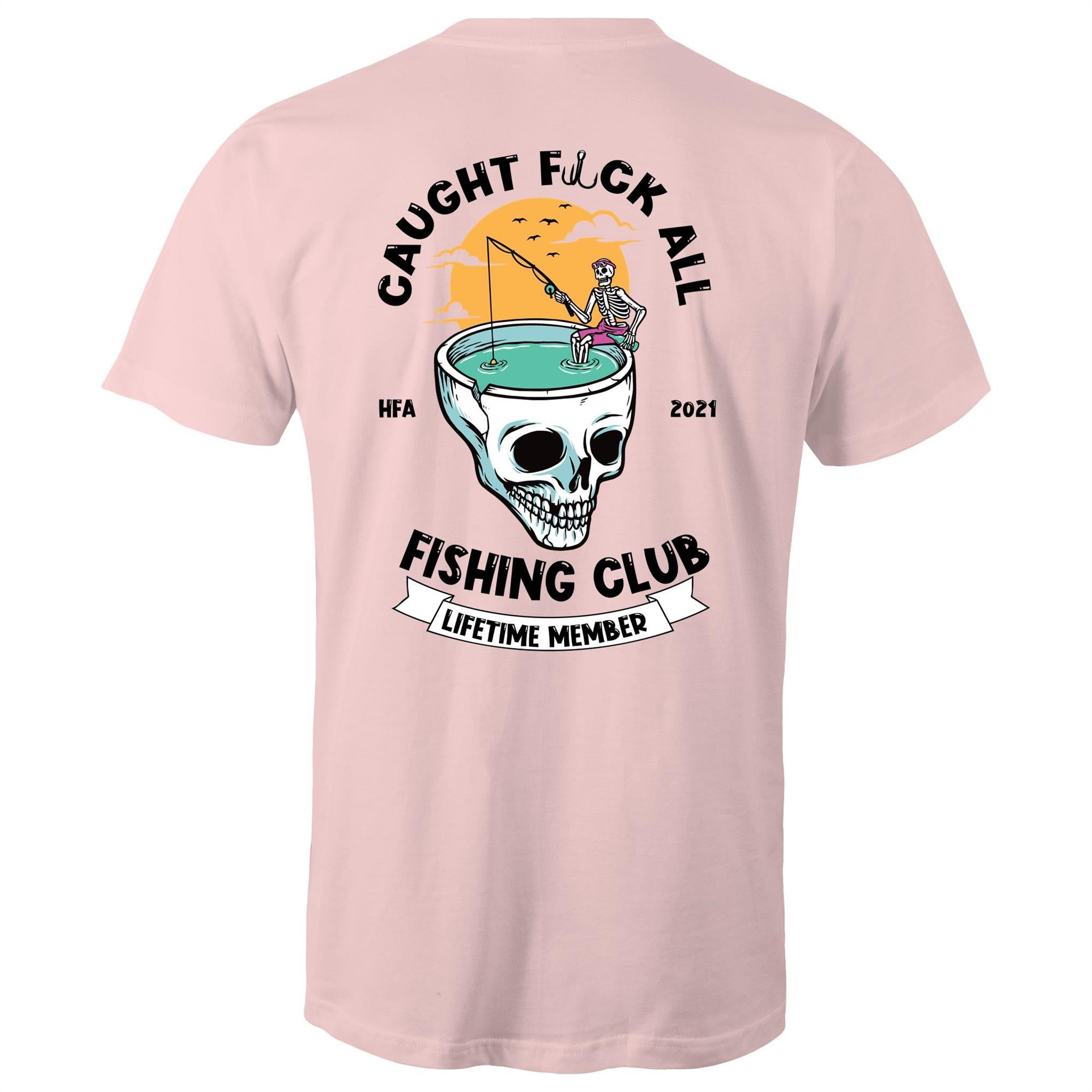 Caught Eff All - Lifetime Member Club Fishing Shirt (Back Print) - Men's