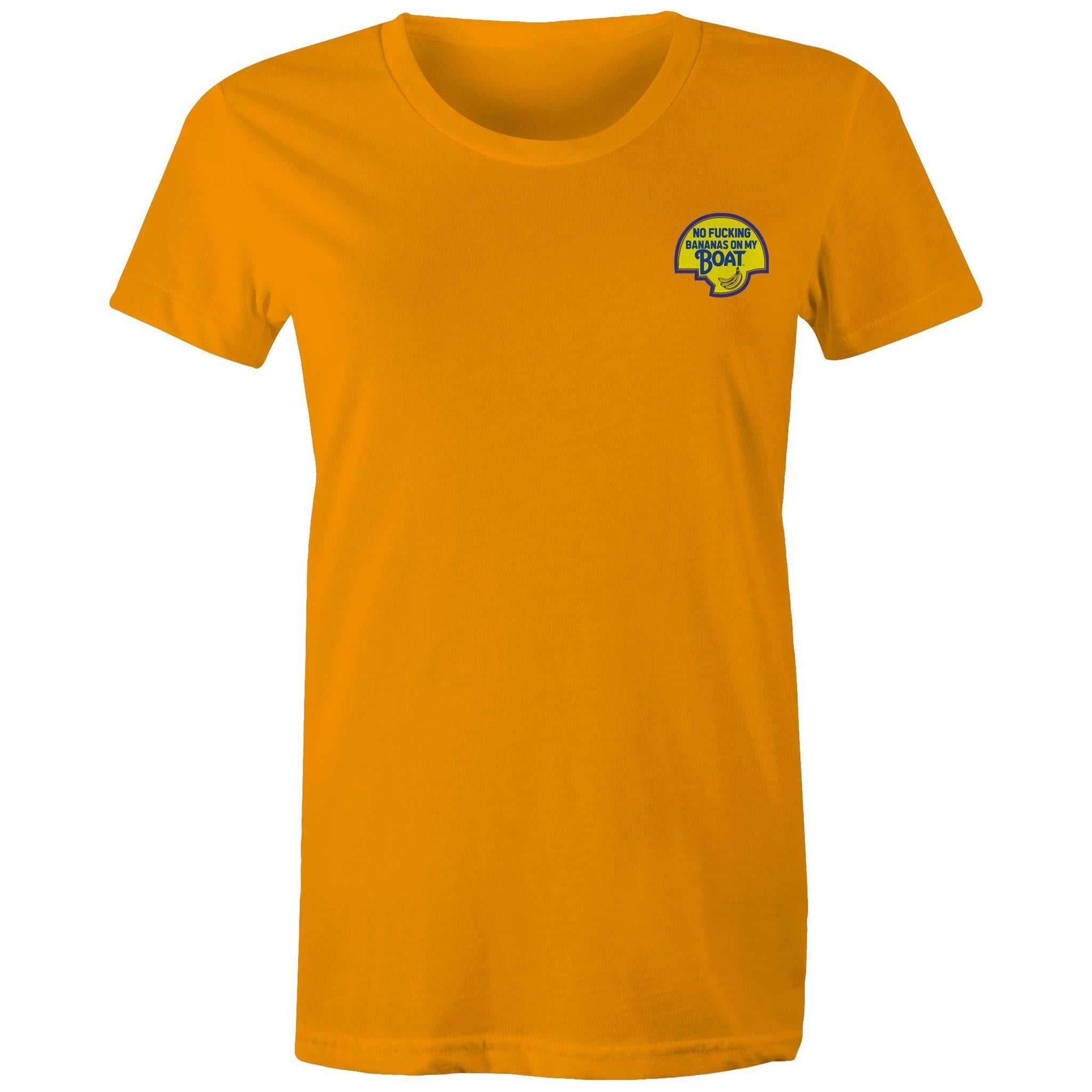 No Effin Bananas On My Boat (Front Print) - Women's