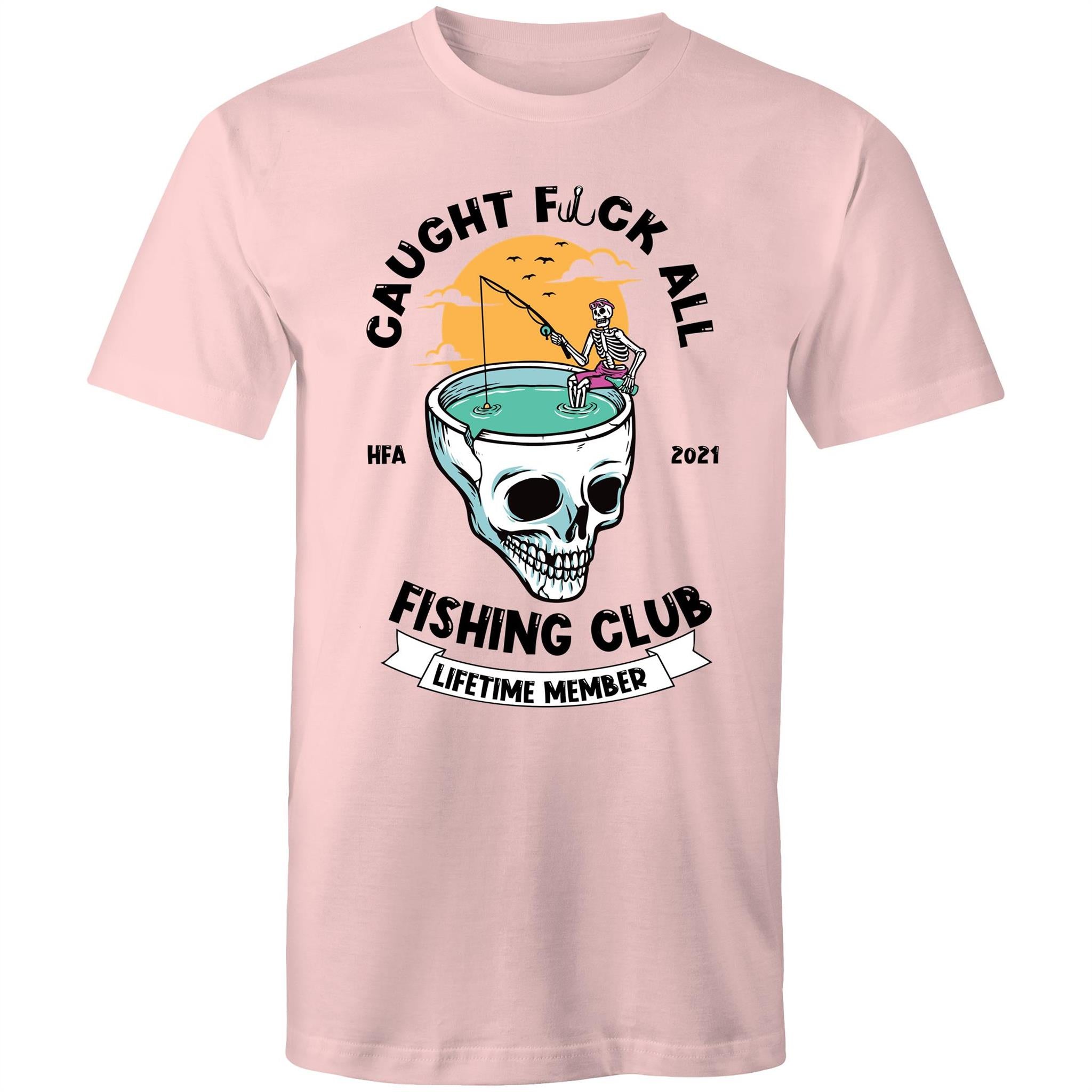 Caught Eff All - Lifetime Member Club Fishing Shirt (Front Print) - Men's