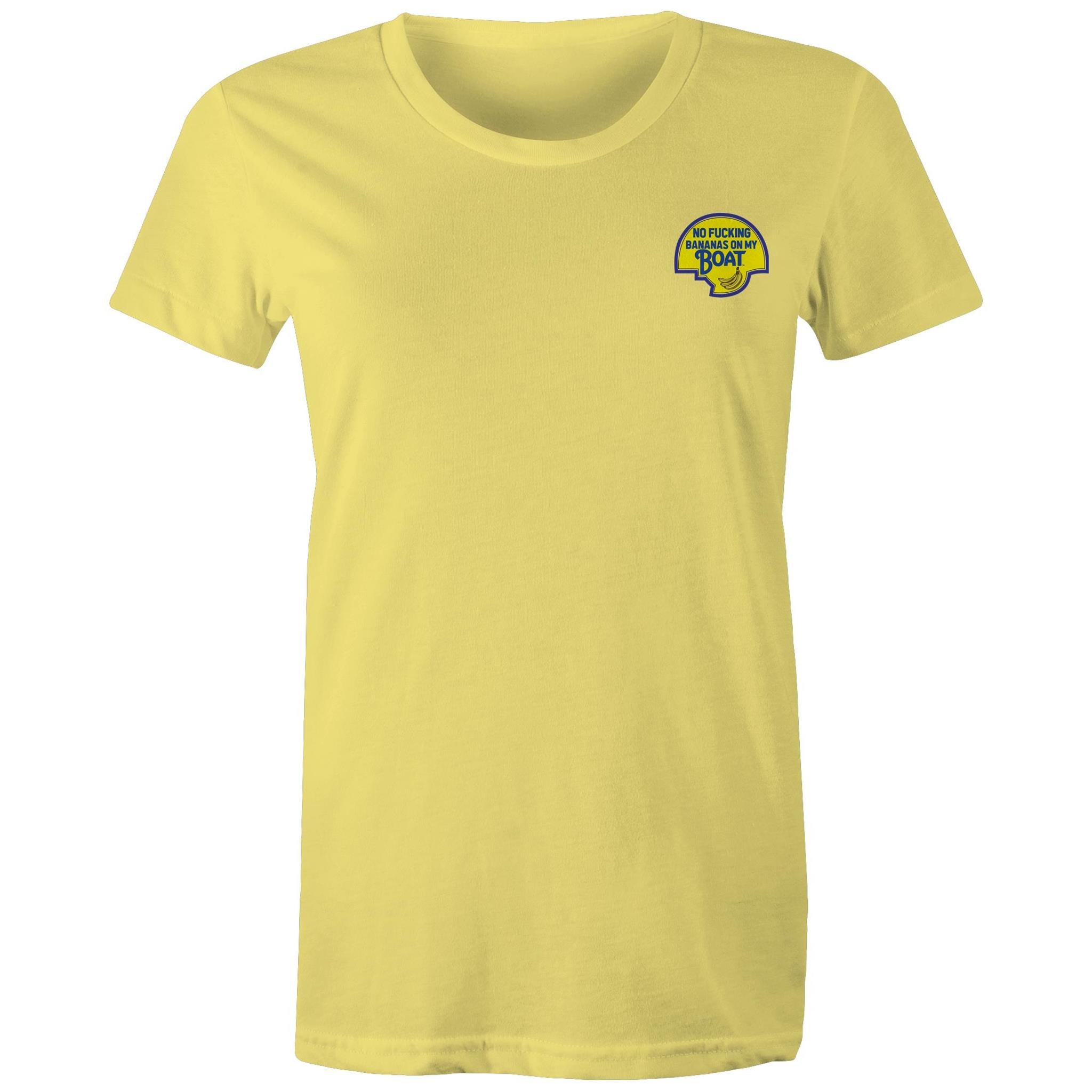 No Effin Bananas On My Boat (Front Print) - Women's