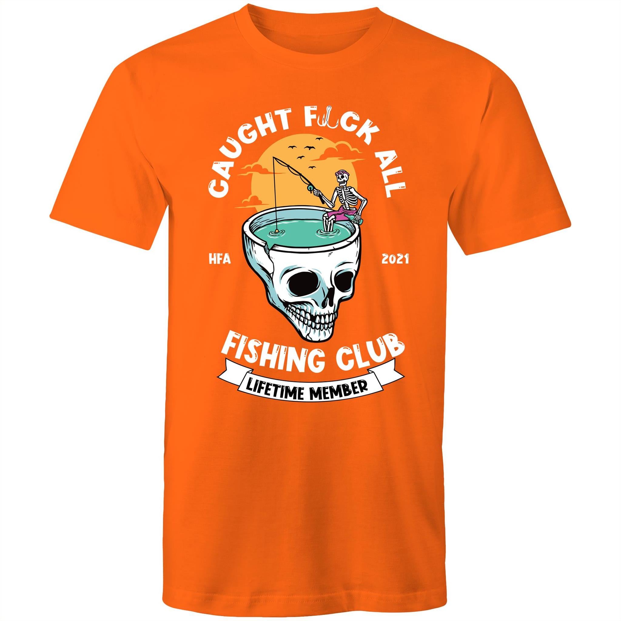 Caught Eff All - Lifetime Member Club Fishing Shirt (Front Print) - Men's