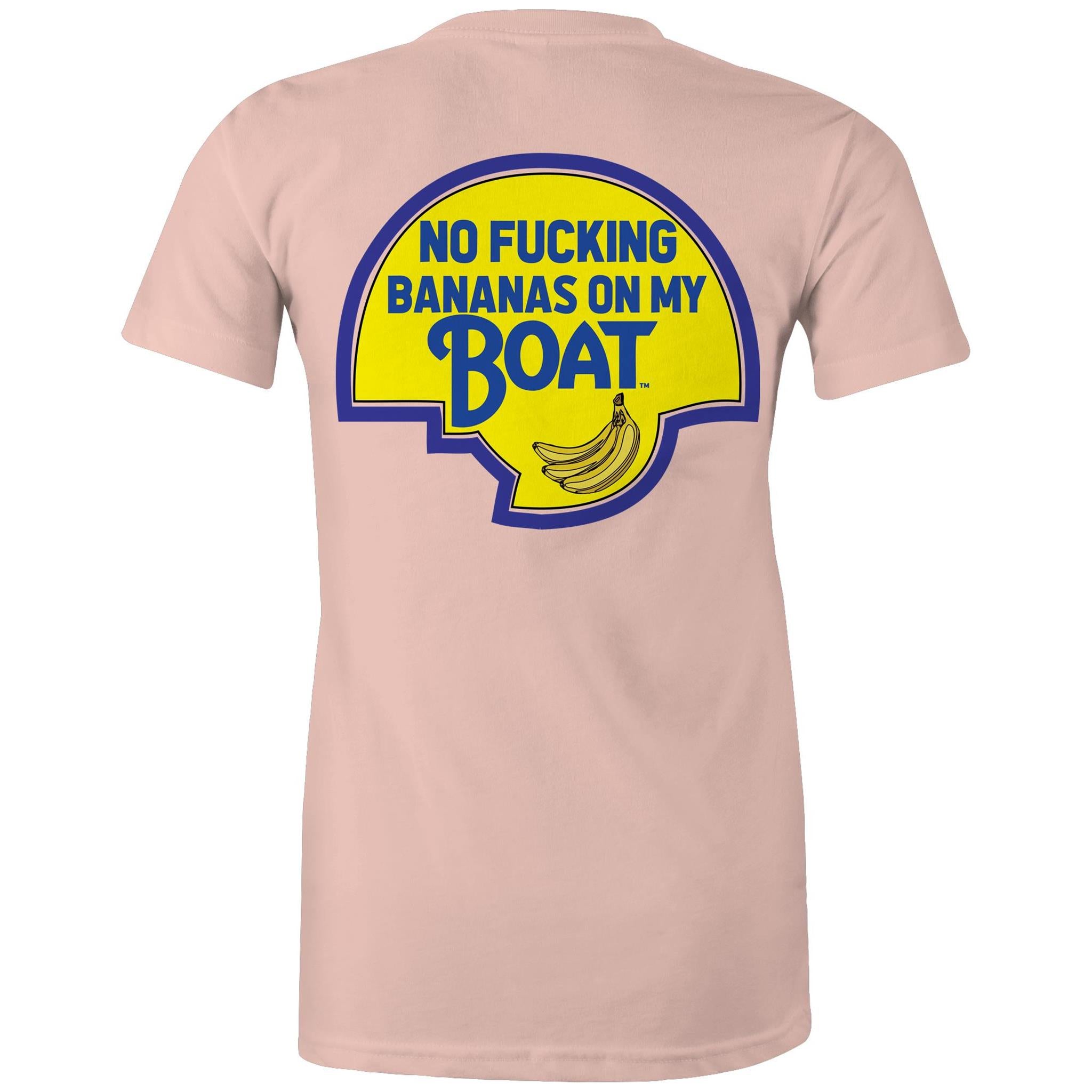 No Effin Bananas On My Boat (Back Print) - Women's