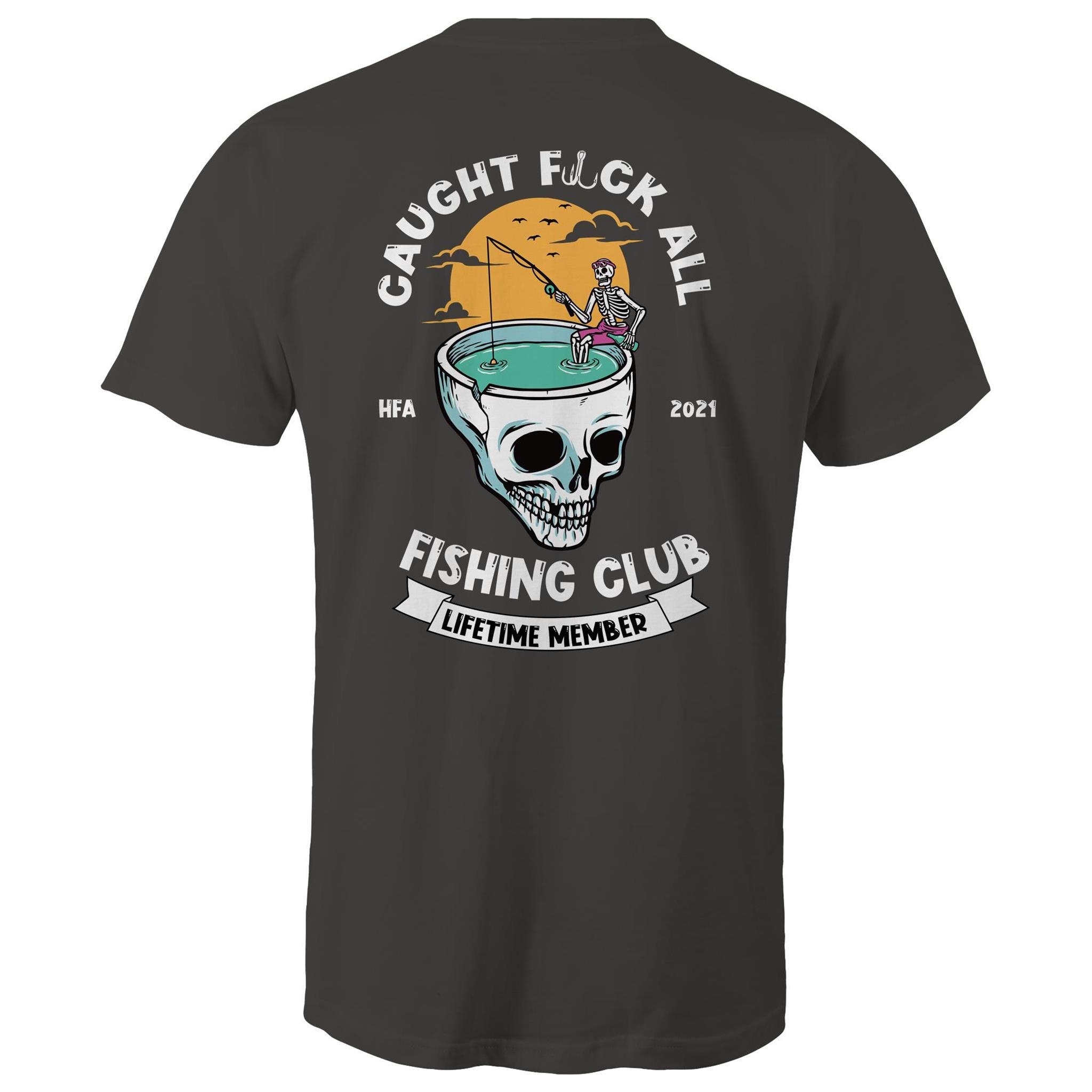 Caught Eff All - Lifetime Member Club Fishing Shirt (Back Print) - Men's